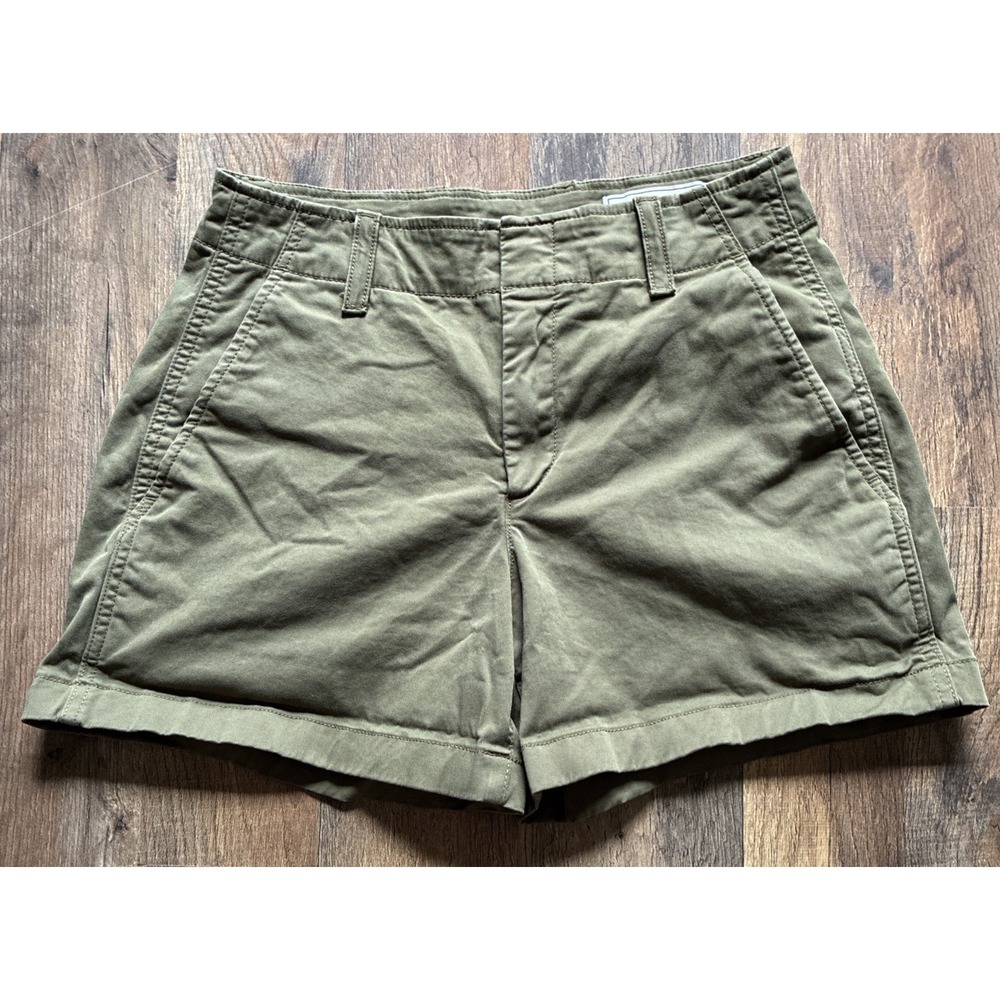 Gap 4" Downtown olive Green Khaki Shorts, 00 Summer Vibes